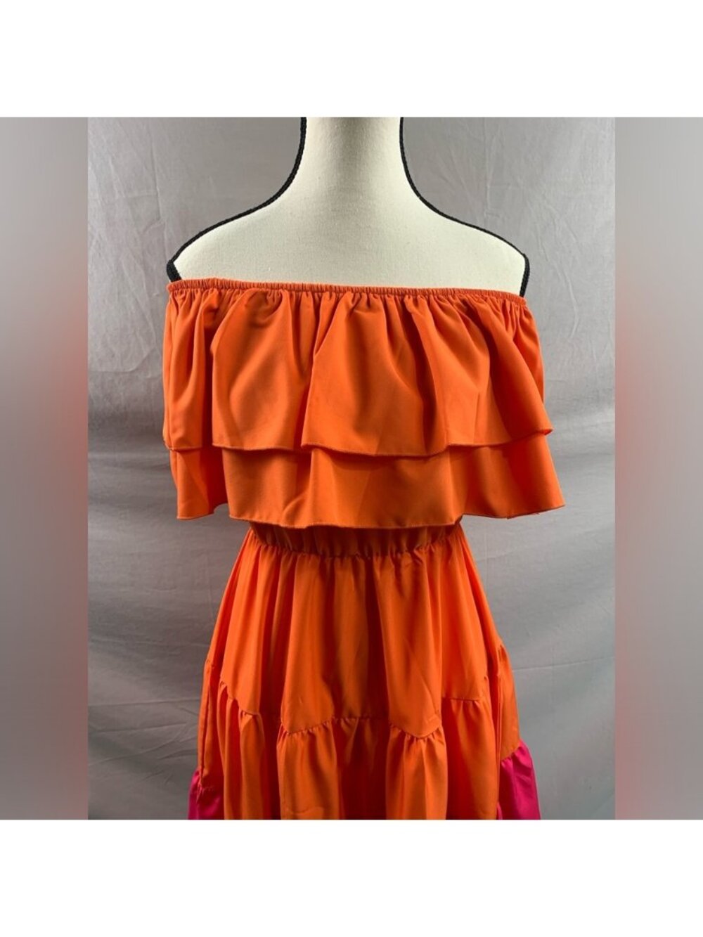 Off Shoulder Ruffle Dress - Picture 7 of 10